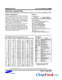 Datasheet M366S3323CT0 manufacturer Samsung